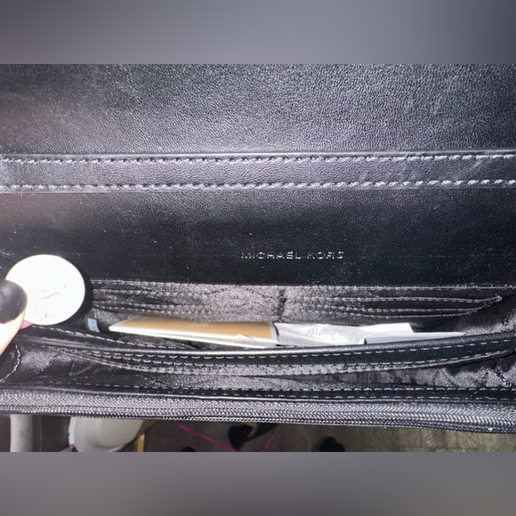 Michael Kors Black Monogram Cross Body Bag - Picture 7 of 8